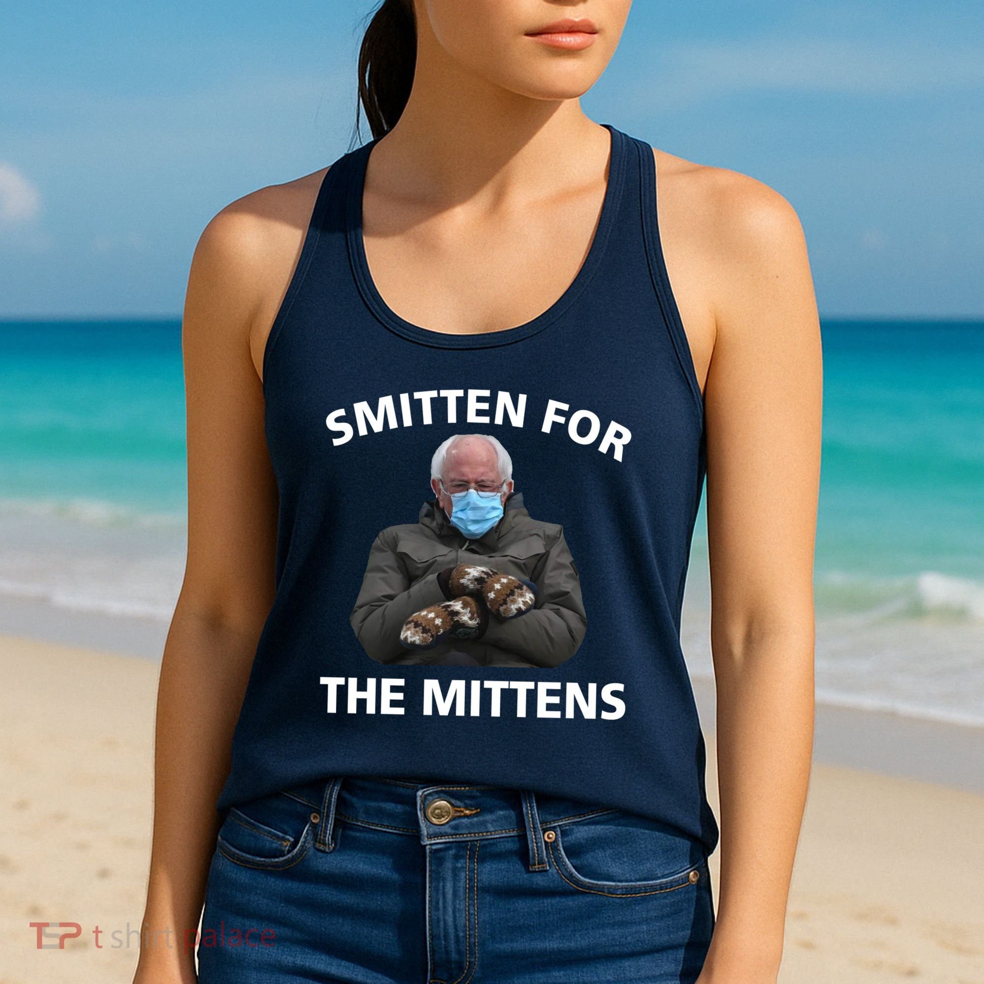 Smitten For The Mittens Bernie Sanders Women's Tank Top