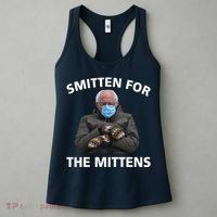 Smitten For The Mittens Bernie Sanders Women's Tank Top thumb 3