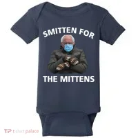Smitten For The Mittens Bernie Sanders Baby Bodysuit thumb 0