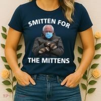 Smitten For The Mittens Bernie Sanders Women's T-Shirt thumb 2