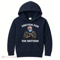 Smitten For The Mittens Bernie Sanders Kids Hoodie thumb 0