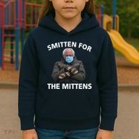 Smitten For The Mittens Bernie Sanders Kids Hoodie thumb 3