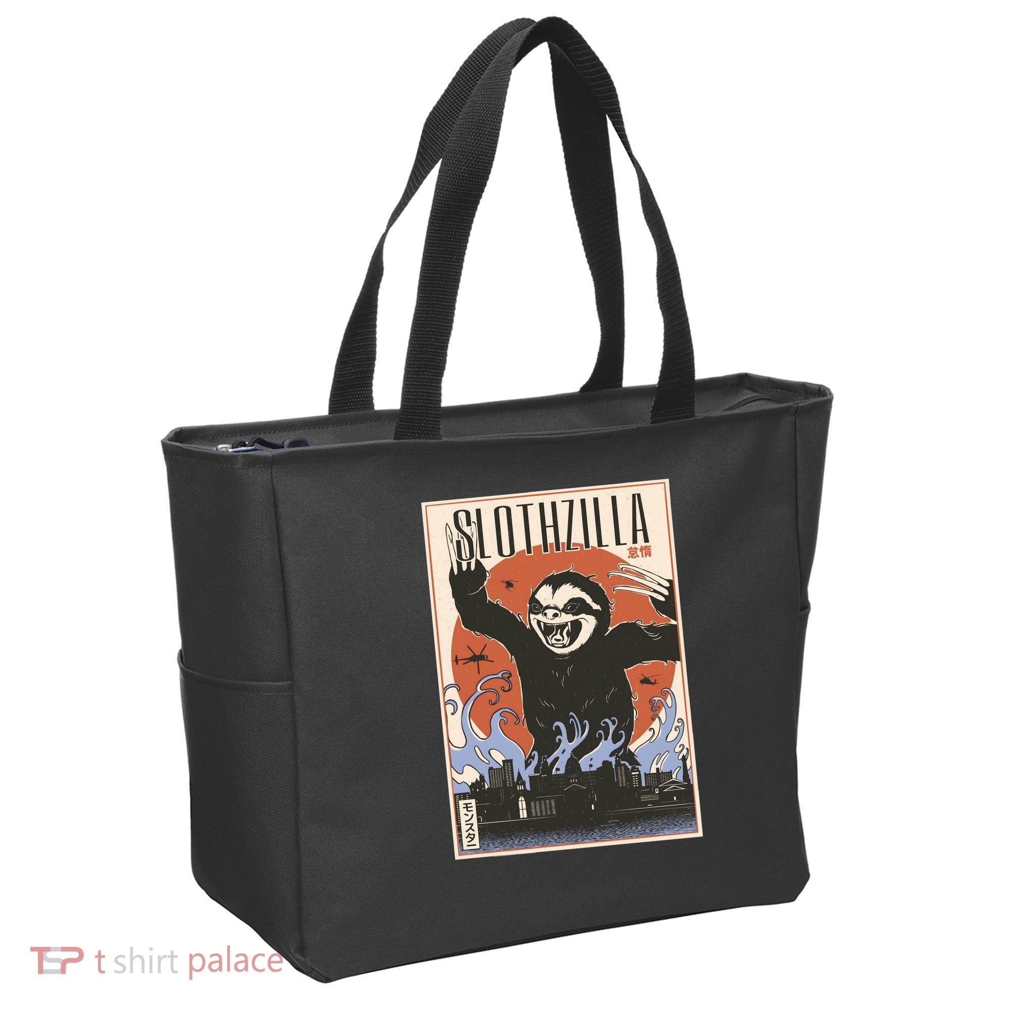 Sloth Monster Japanese Poster Tote Bag