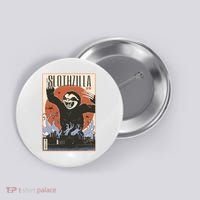 Sloth Monster Japanese Poster Button thumb 0