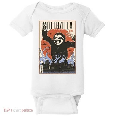 Sloth Monster Japanese Poster Baby Bodysuit