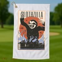 Sloth Monster Japanese Poster Golf Towel thumb 1