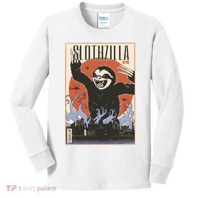 Sloth Monster Japanese Poster Kids Long Sleeve Shirt