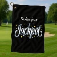 Slot Machine Jackpot Casino Gambling Golf Towel thumb 1