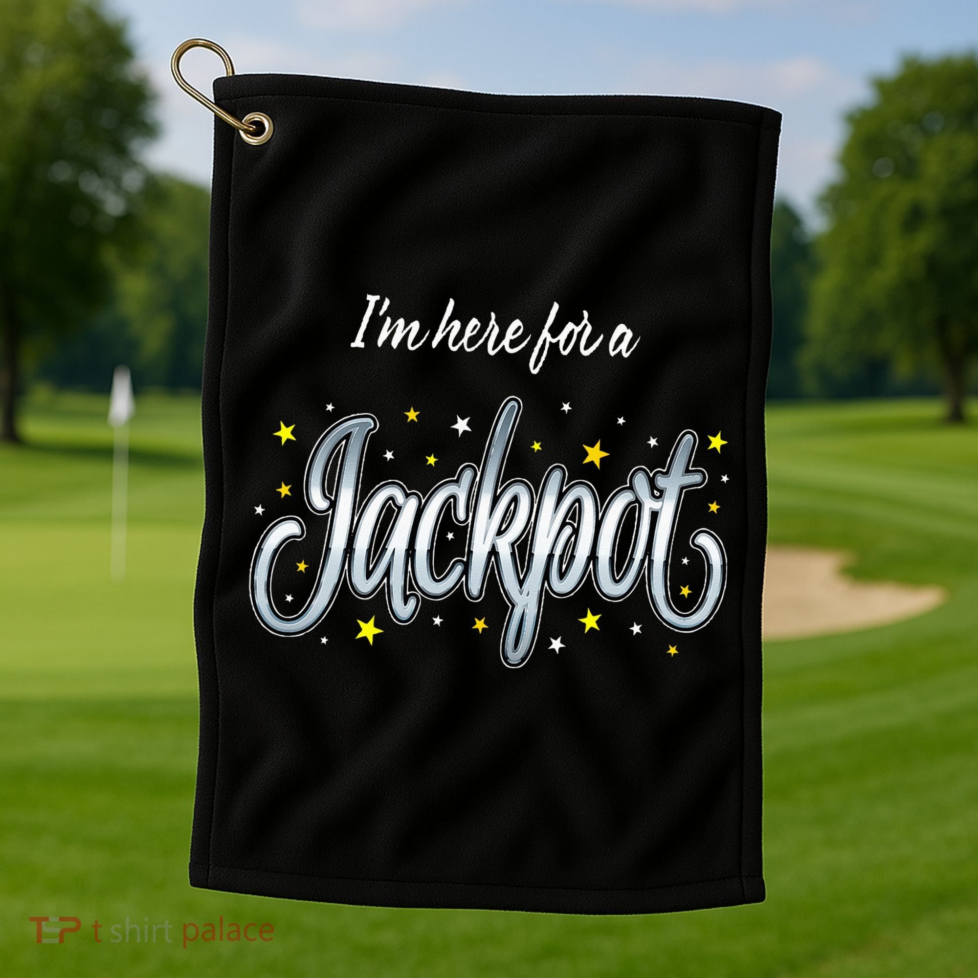 Slot Machine Jackpot Casino Gambling Golf Towel