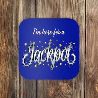 Slot Machine Jackpot Casino Gambling Coaster