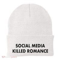Social Media Killed Romance Beanie thumb 0