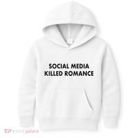 Social Media Killed Romance Kids Hoodie thumb 0
