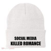 Social Media Killed Romance Beanie thumb 0