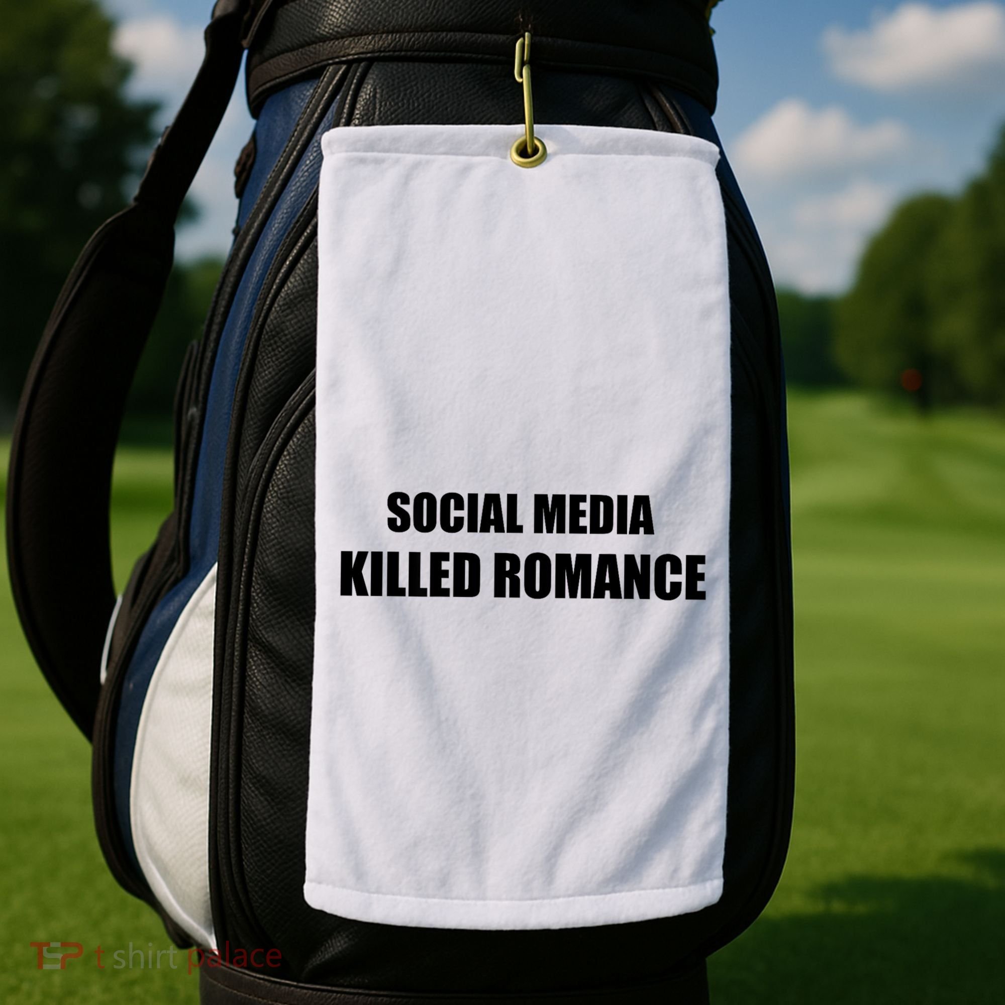 Social Media Killed Romance Golf Towel