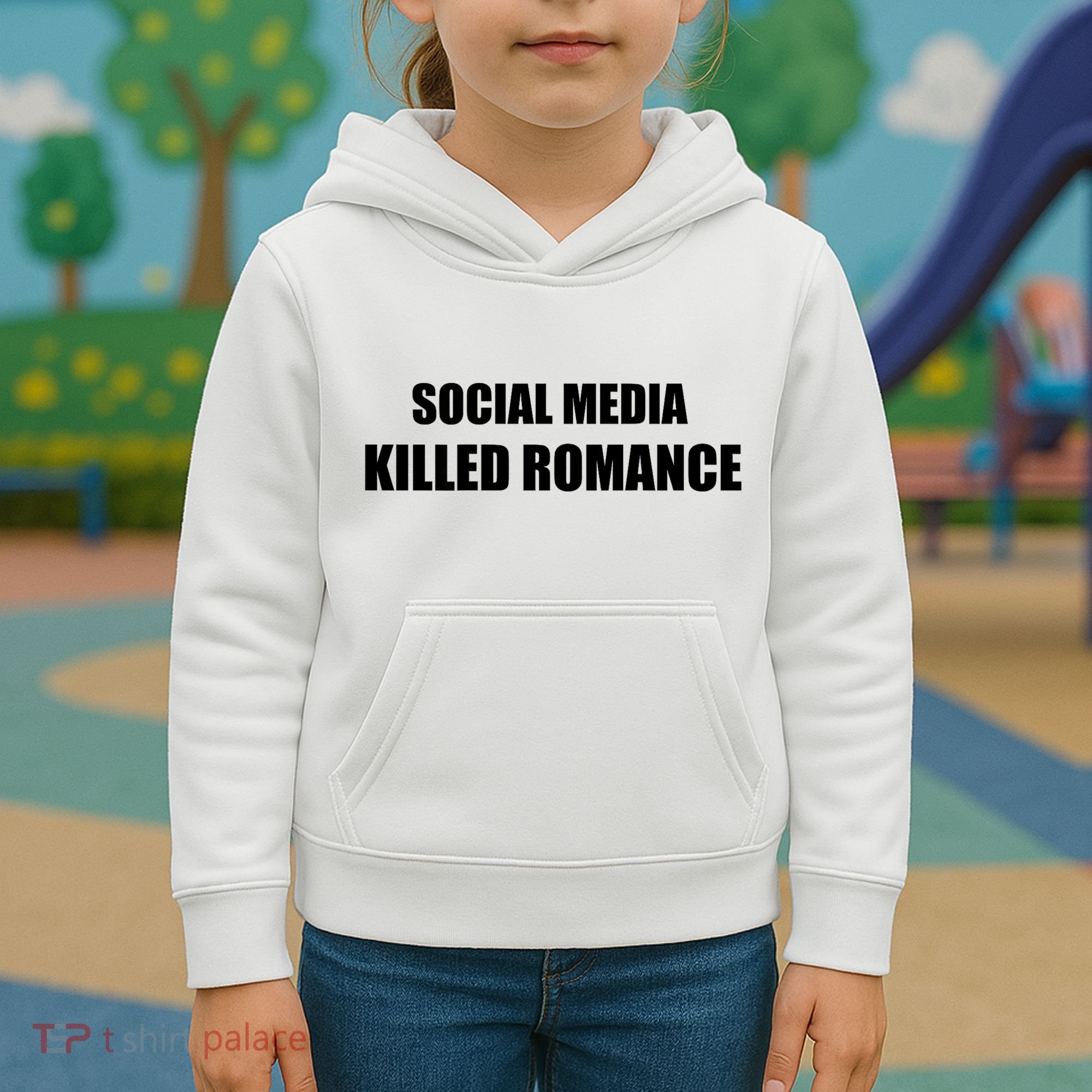 Social Media Killed Romance Kids Hoodie
