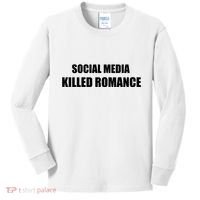 Social Media Killed Romance Kids Long Sleeve Shirt thumb 0