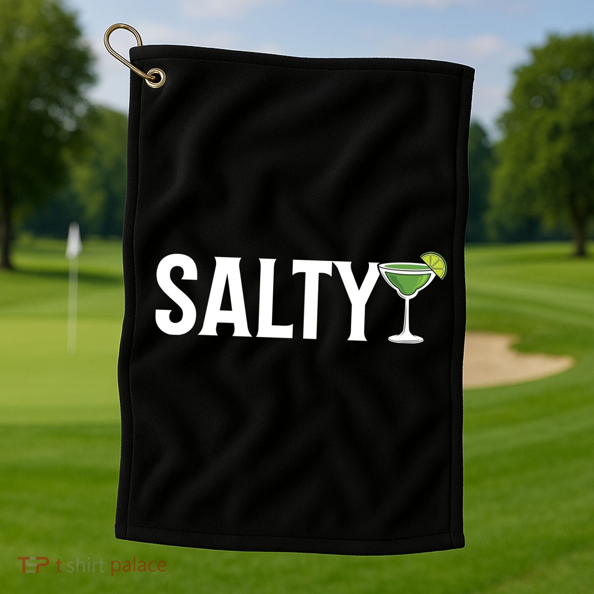 Salty Margarita & Lime Drinking Golf Towel