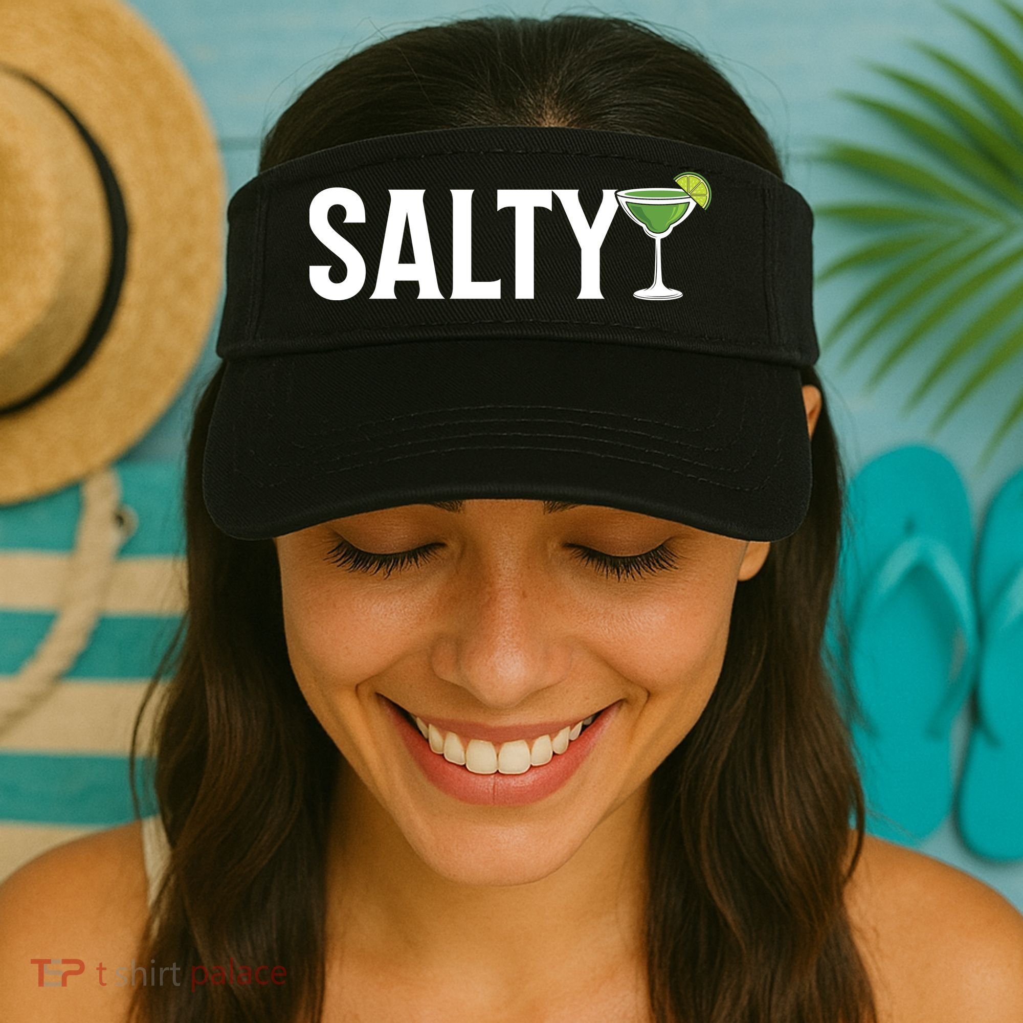 Salty Margarita & Lime Drinking Visor
