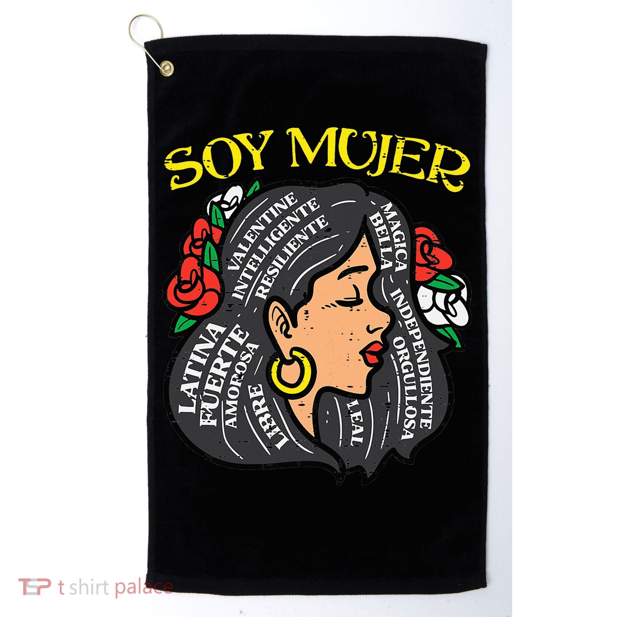 Soy Mujer Latin Woman Cinco De Mayo Mexican Golf Towel