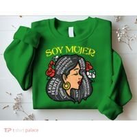 Soy Mujer Latin Woman Cinco De Mayo Mexican Sweatshirt thumb 2