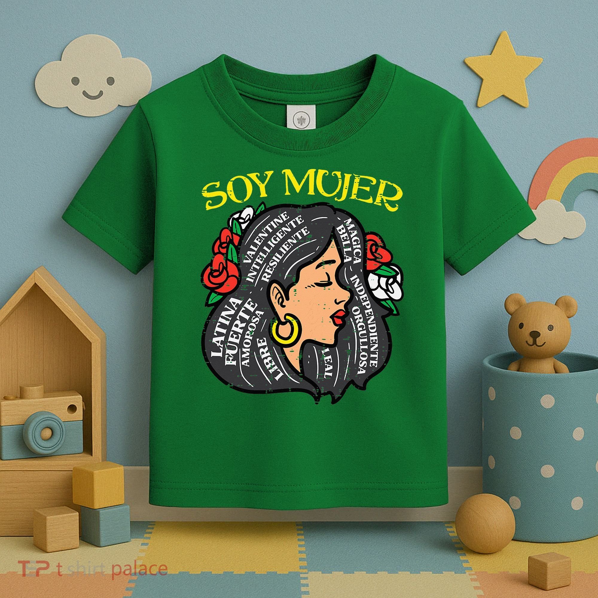 Soy Mujer Latin Woman Cinco De Mayo Mexican Toddler T-Shirt