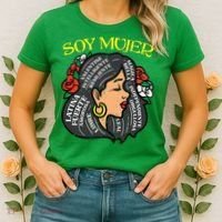 Soy Mujer Latin Woman Cinco De Mayo Mexican Women's T-Shirt thumb 2