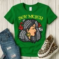 Soy Mujer Latin Woman Cinco De Mayo Mexican Women's T-Shirt thumb 3
