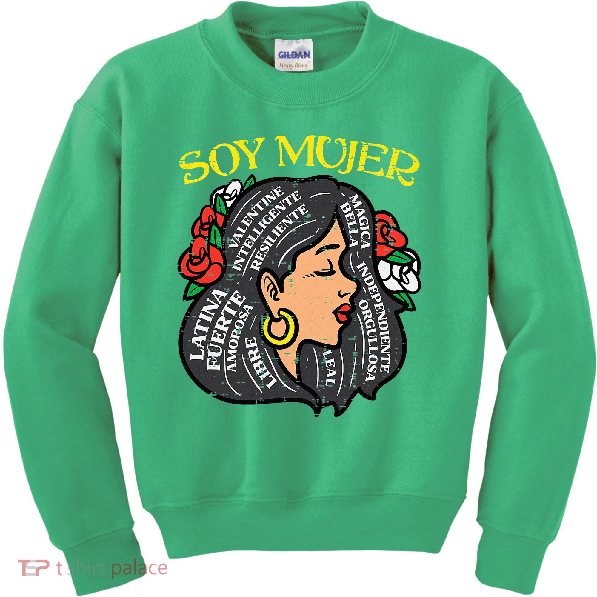 Soy Mujer Latin Woman Cinco De Mayo Mexican Kids Sweatshirt