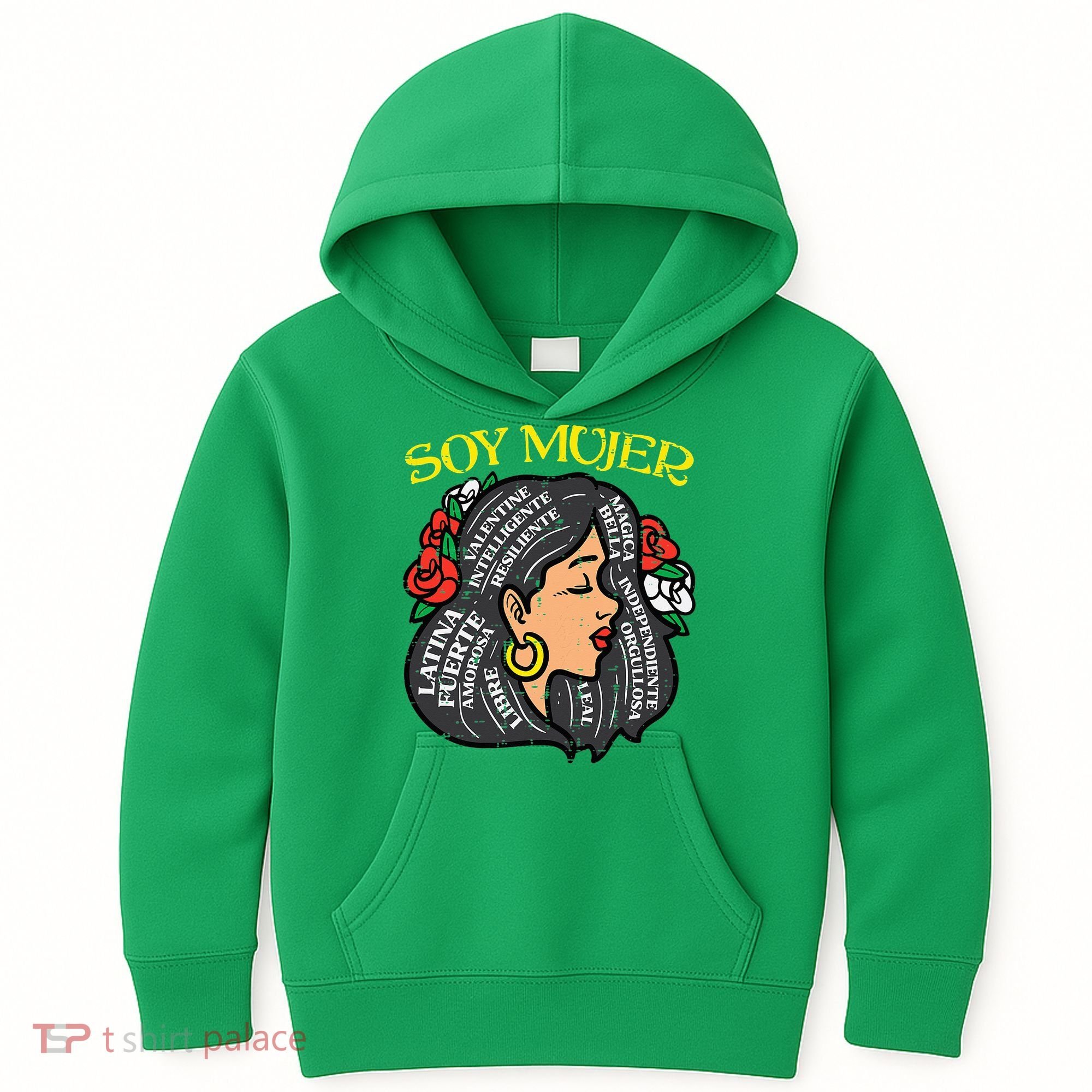 Soy Mujer Latin Woman Cinco De Mayo Mexican Kids Hoodie
