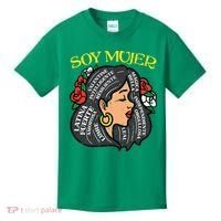 Soy Mujer Latin Woman Cinco De Mayo Mexican Kids T-Shirt thumb 0