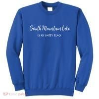 Smith Mountain Lake Va My Happy Place Gift Boating Fishing Funny Gift Sweatshirt thumb 0