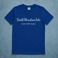 Smith Mountain Lake Va My Happy Place Gift Boating Fishing Funny Gift T-Shirt thumb 5