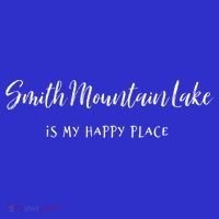 Smith Mountain Lake Va My Happy Place Gift Boating Fishing Funny Gift Polo thumb 2
