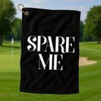Spare Me Reality TV Show Meme Golf Towel thumb 1
