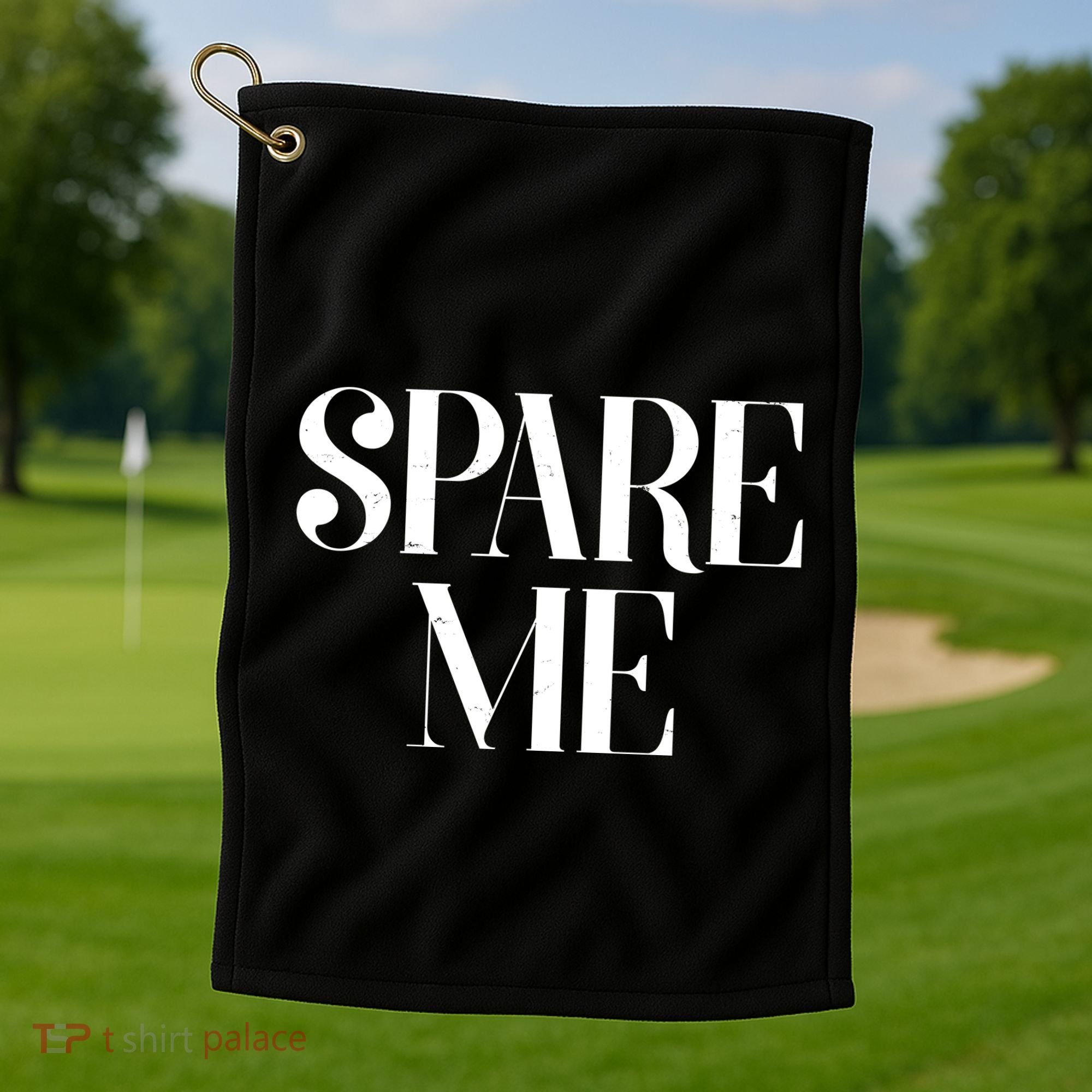 Spare Me Reality TV Show Meme Golf Towel