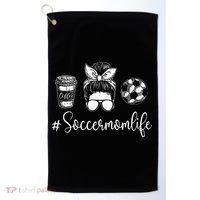 Soccer Mom Life Soccer Lover Soccer Mom Golf Towel thumb 0
