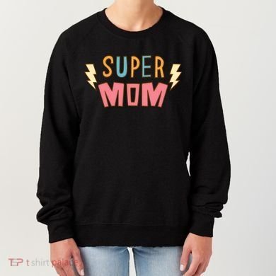 Super Mom Lighting Bolt Gift Women's Sweatshirt