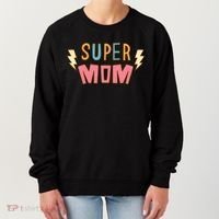 Super Mom Lighting Bolt Gift Women's Sweatshirt thumb 0