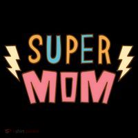 Super Mom Lighting Bolt Gift USA-Made Doggie Bandana thumb 2