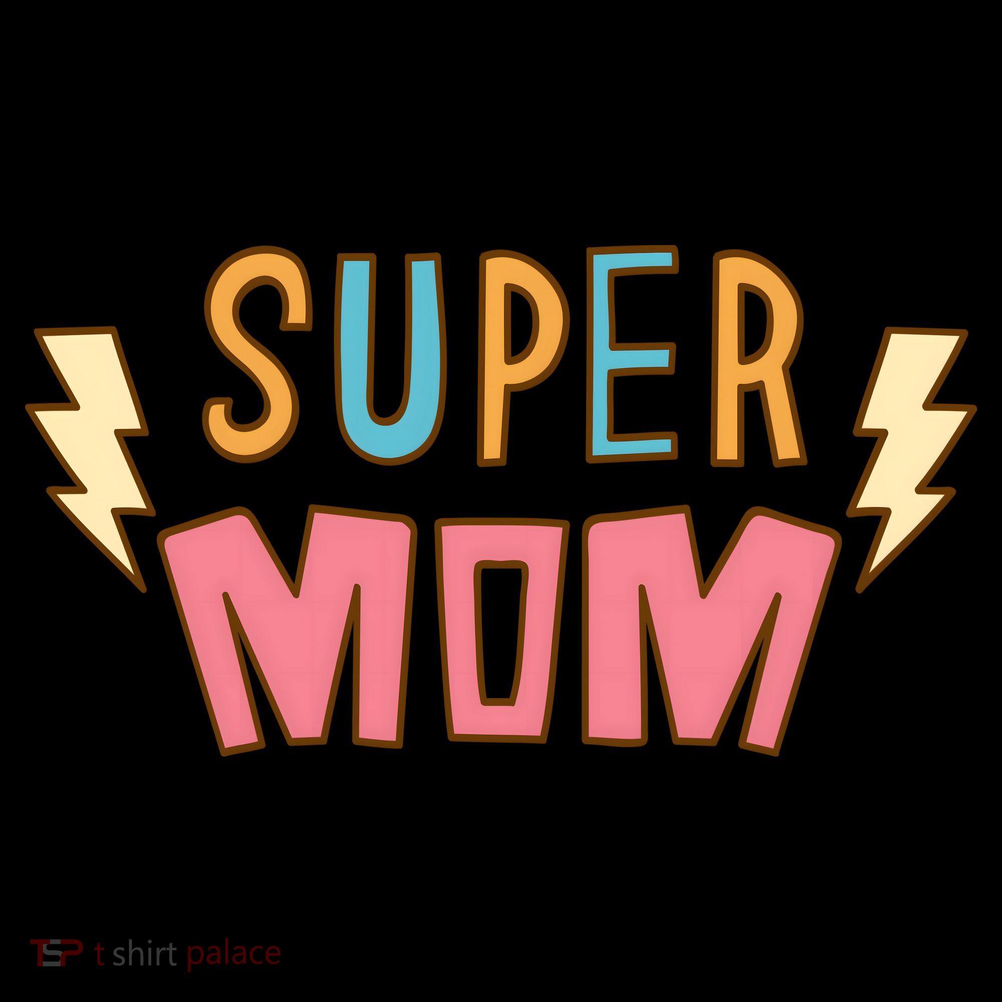 Super Mom Lighting Bolt Gift Apron