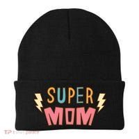 Super Mom Lighting Bolt Gift Beanie thumb 0