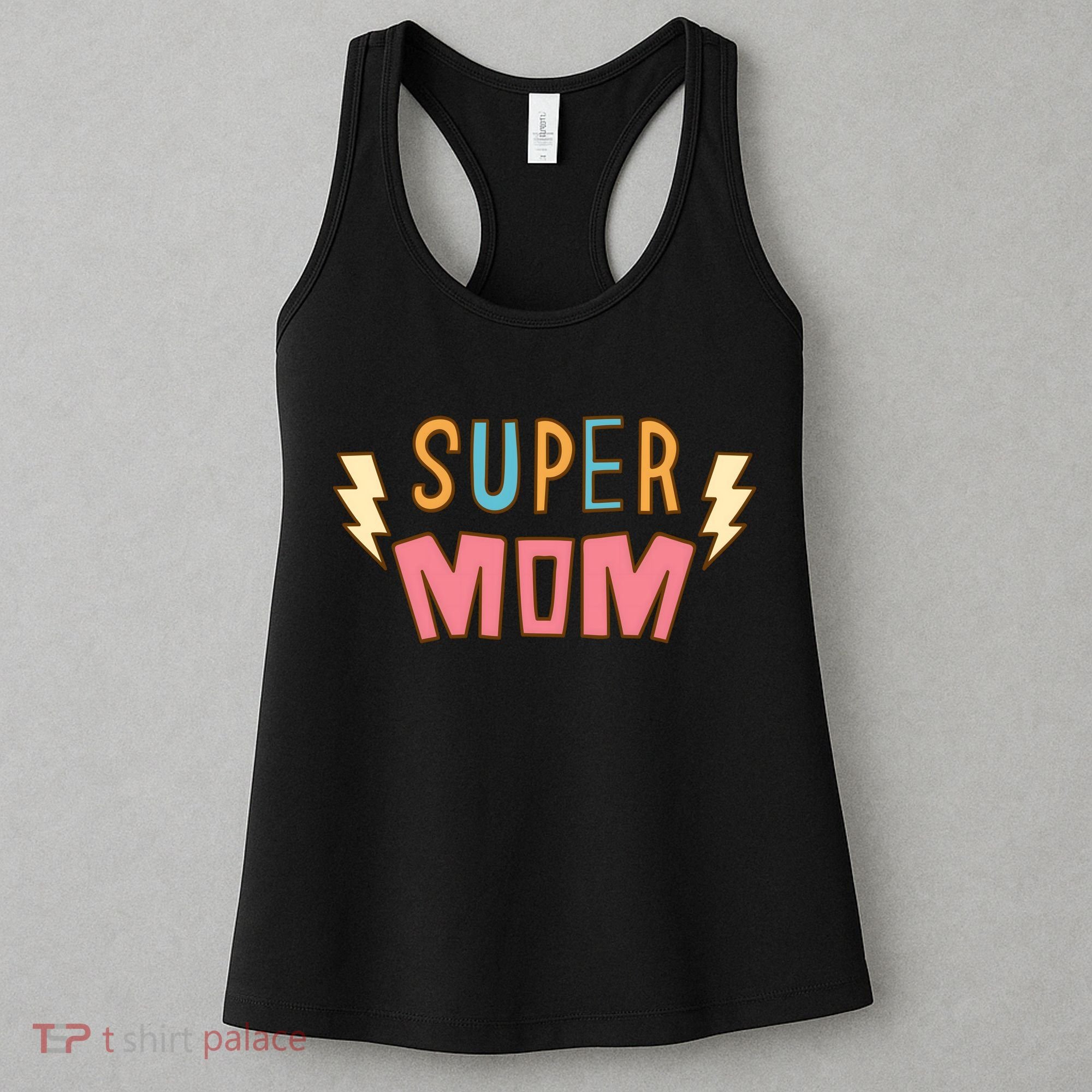 Super Mom Lighting Bolt Gift Women's Tank Top