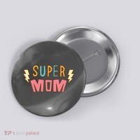 Super Mom Lighting Bolt Gift Button thumb 0