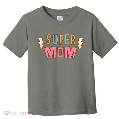 Super Mom Lighting Bolt Gift Toddler T-Shirt