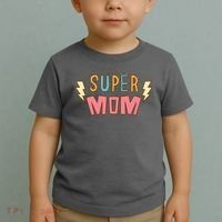 Super Mom Lighting Bolt Gift Toddler T-Shirt thumb 2