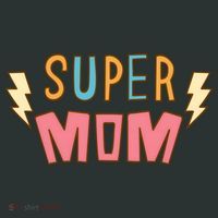Super Mom Lighting Bolt Gift Kids T-Shirt thumb 4
