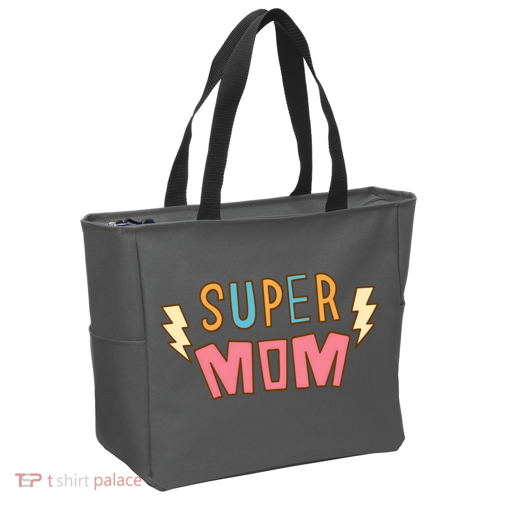 Super Mom Lighting Bolt Gift Tote Bag