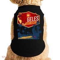 Santa Monica LA Los Angeles Retro Surf Beach Doggie Tank thumb 0