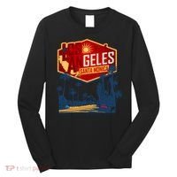 Santa Monica LA Los Angeles Retro Surf Beach Long Sleeve Shirt thumb 0