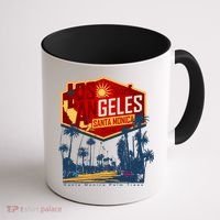 Santa Monica LA Los Angeles Retro Surf Beach Coffee Mug thumb 1